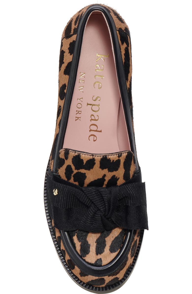 Kate Spade New York leandra block heel loafer, Alternate, color, Mrdn Leo/ Lght Tob