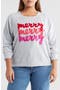 selected Grey Heather Merry Graphic