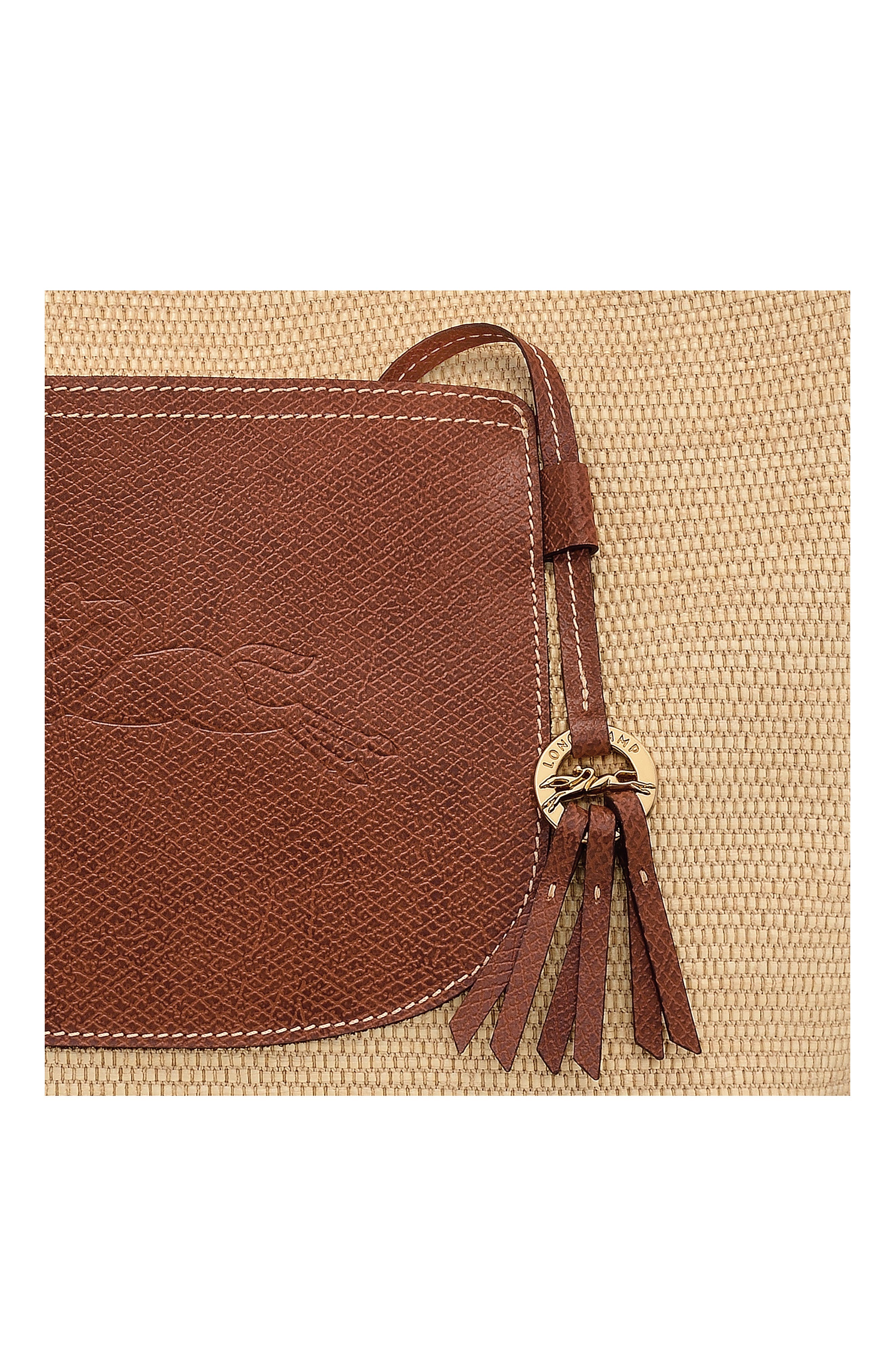 Longchamp Large Le Pliage Panier Tote, Alternate, color, Brown