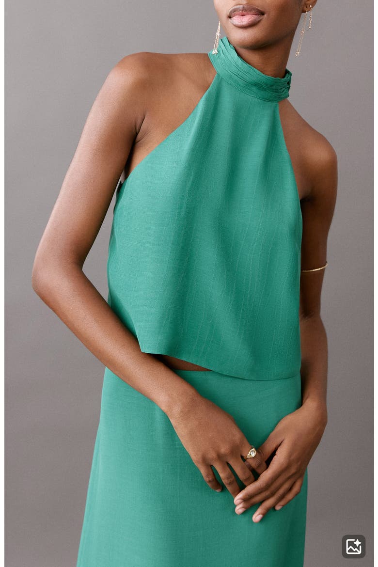 Open Back Sleeveless Top, Main, color, GREEN