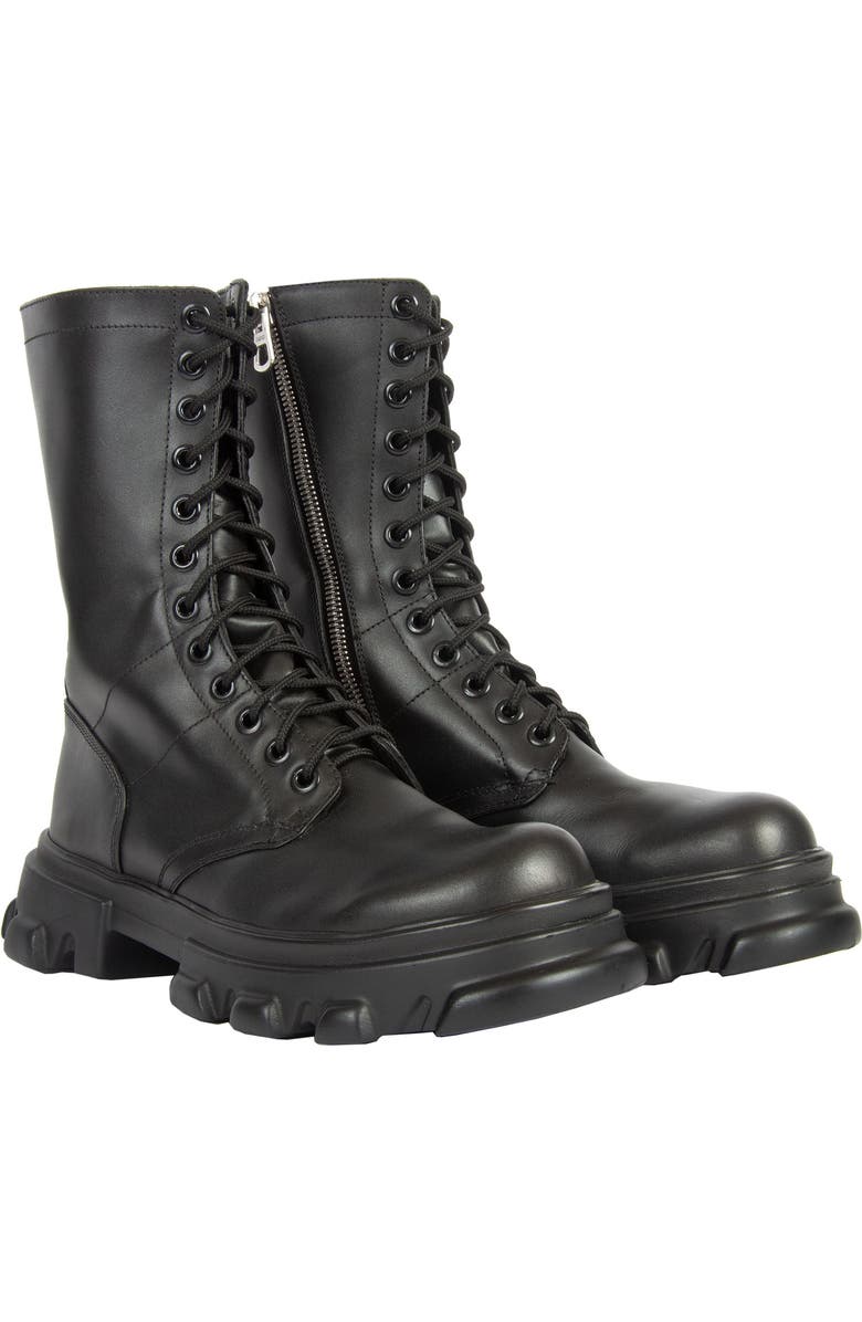URBNKICKS High Altitude Black Leather Boots BSB, Alternate, color,