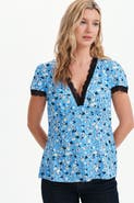 Finery London Lacie V-Neck Short Sleeve Top