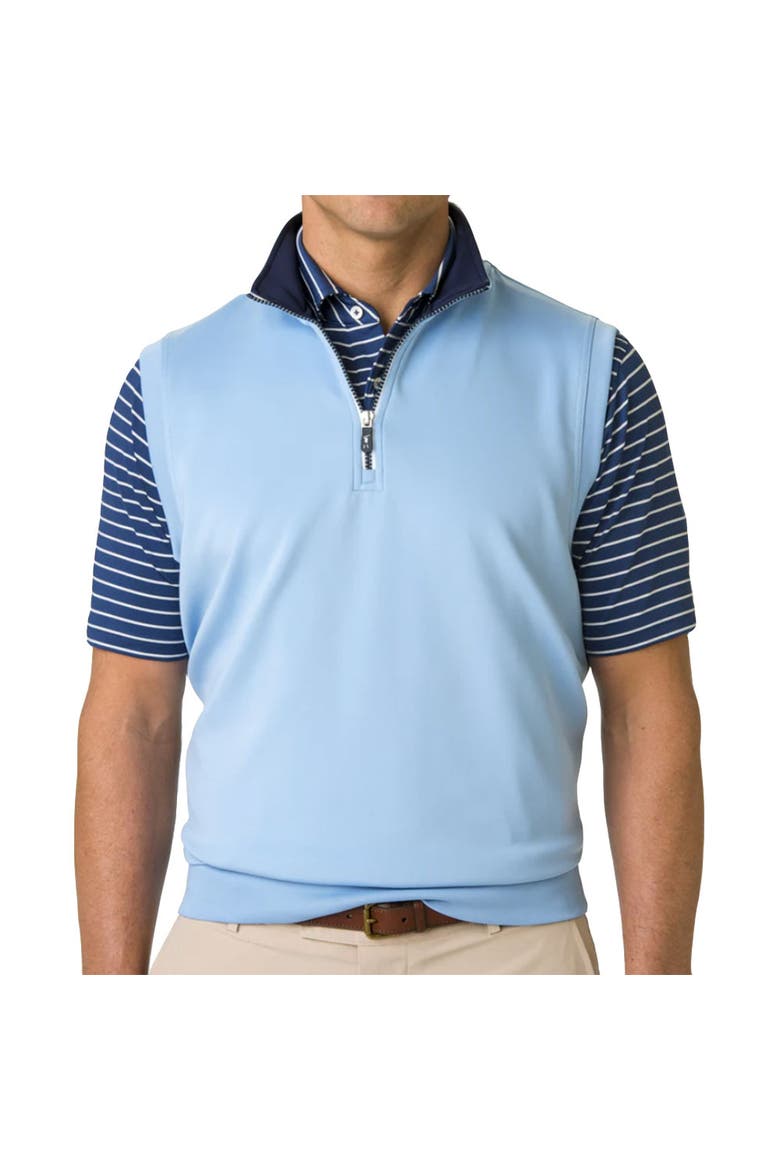 Caves Mens Golf Quarter-Zip Vest, Main, color, Bluff