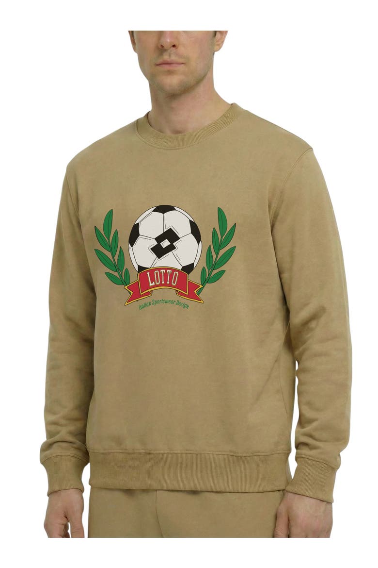 Match Day Men's Crewneck Sweater, Alternate, color, Tan