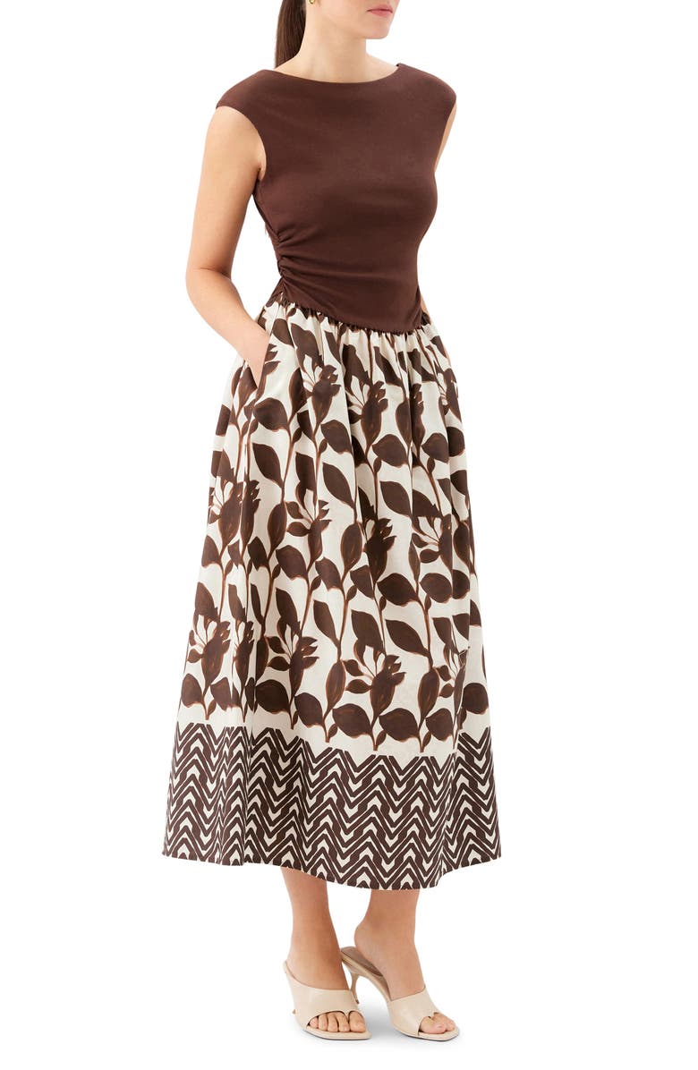 FIFTEEN TWENTY Carina Contrast Midi Dress, Alternate, color,