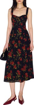 Reformation Lela Midi Dress