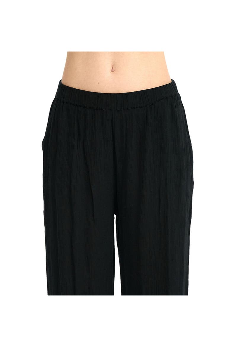 Resort Beach Pants Cover-Up, Alternate, color, Black