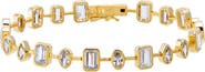 BY ADINA EDEN CZ Bezel Multi Shape Tennis Bracelet