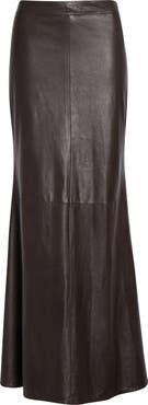 TWP At Last Leather Maxi Skirt
