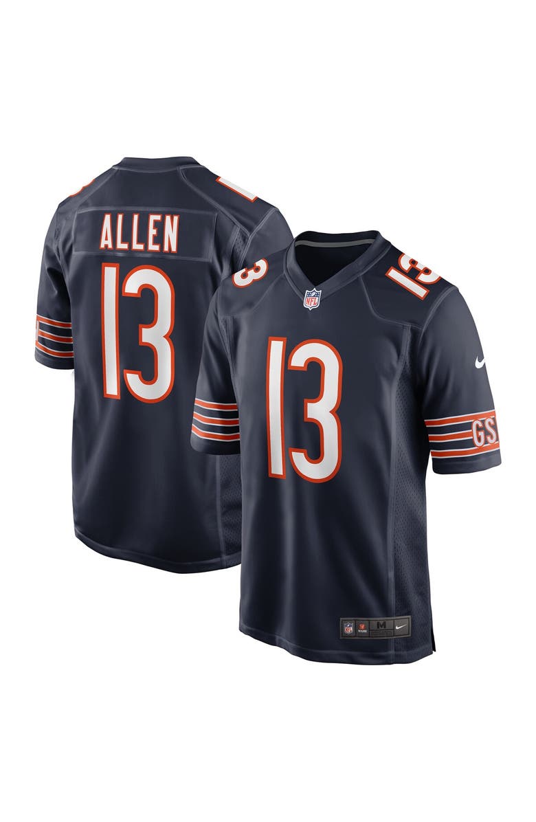 Nike Men's Nike Keenan Allen  Navy Chicago Bears Team Game Jersey, Main, color, Navy