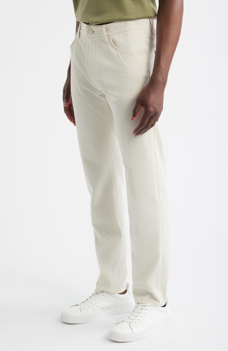 BOSS Delaware Five Pocket Straight Leg Pants, Alternate, color, Open White