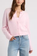 BP. Bouclé Crewneck Cardigan