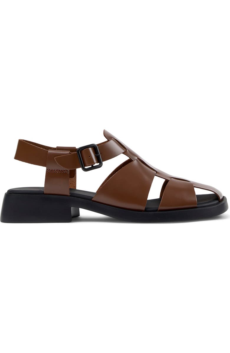 Camper Dana Fisherman Sandal, Alternate, color, Medium Brown