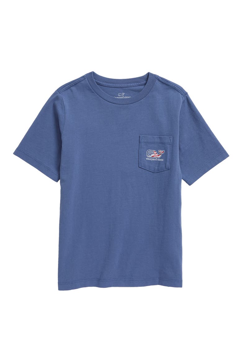 Kids' Flap Pocket Graphic Tee, Main, color, MOONSHINE