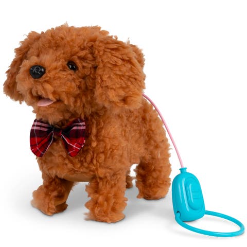 Animigos Curly Cockapoo Dog Interactive Toy