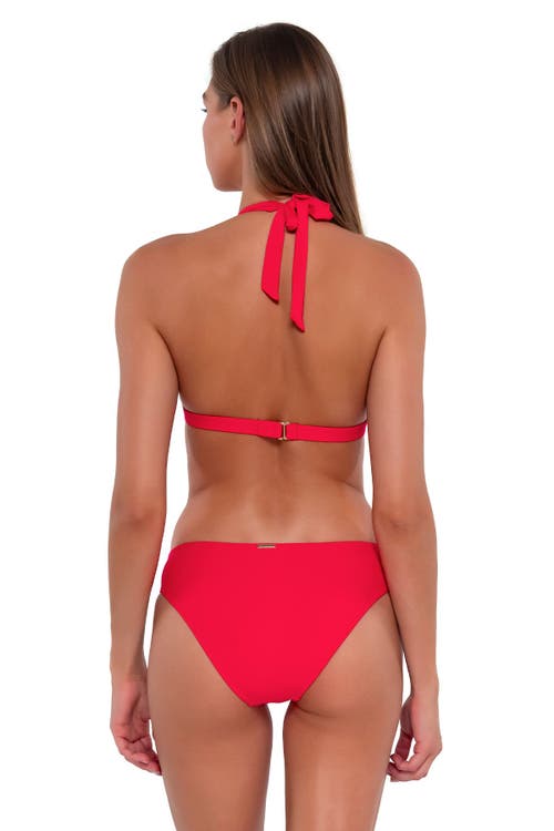 SUNSETS SUNSETS FAITH HALTER BIKINI SWIMSUIT TOP