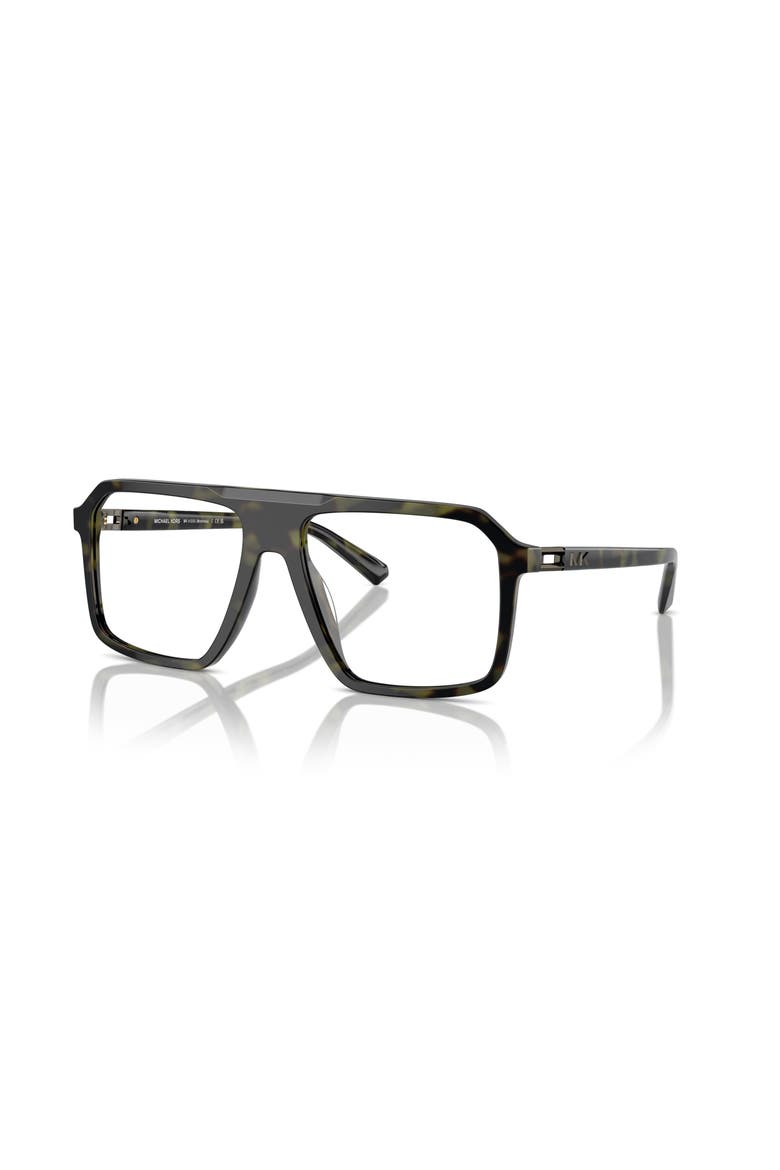 57mm Square optical glasses, Main, color, Green