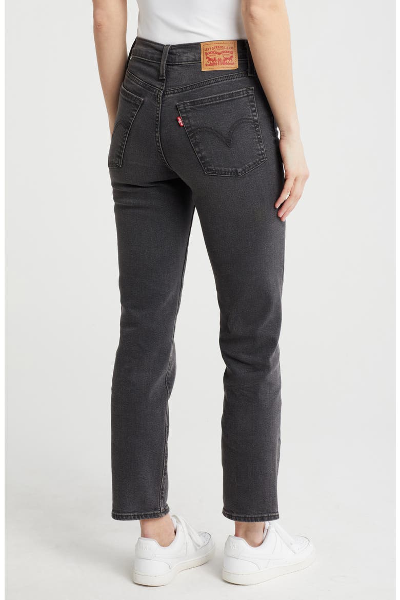 Wedgie High Waist Straight Leg Jeans, Alternate, color, LEISURE TIME TONIGHT