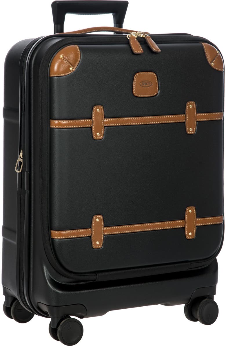 Bric's Bellagio 3.0 21" Carry-On Expandable Spinner w/Pocket, Alternate, color, Black