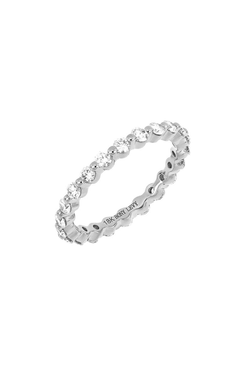 Liora Diamond Eternity Ring (Nordstrom Exclusive), Main, color, 18K WHITE GOLD