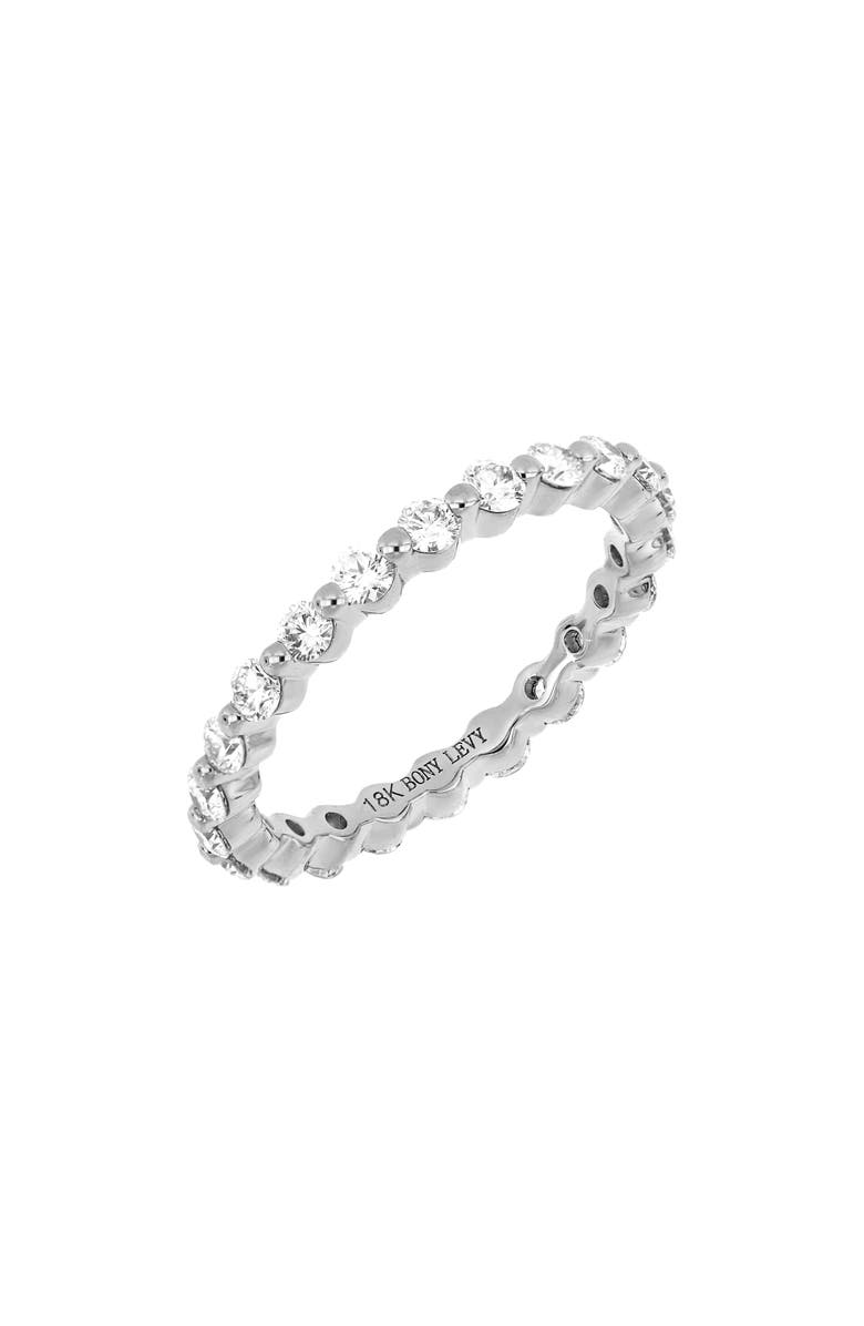 Bony Levy Liora Diamond Eternity Ring, Main, color, 18K White Gold
