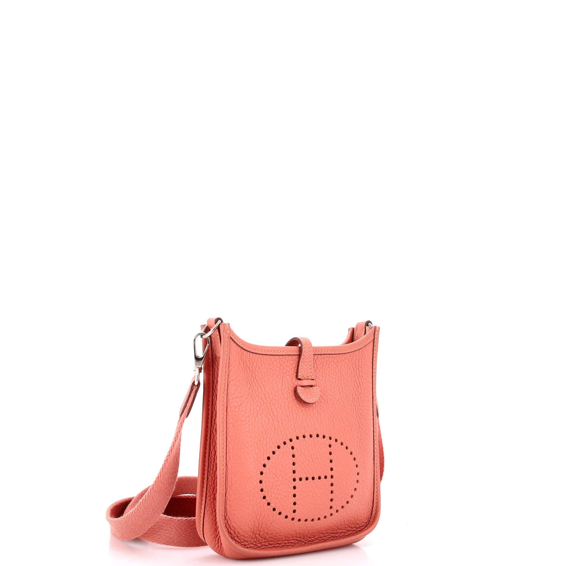 Pre-Owned Hermes Evelyne Bag Gen III Clemence TPM, Alternate, color, Rose Tea