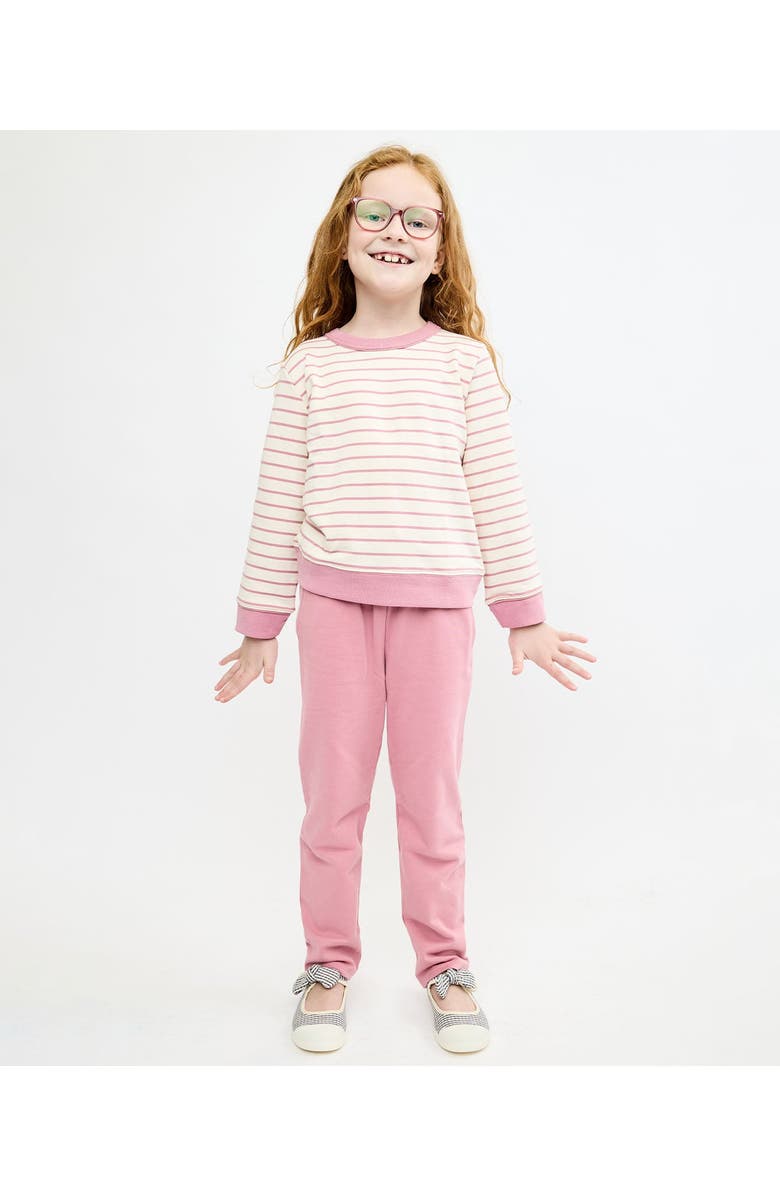 Oso and Me Remy Sweatshirt, Alternate, color, Rose Stripe