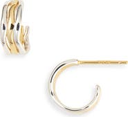 Argento Vivo Sterling Silver Huggie Earrings