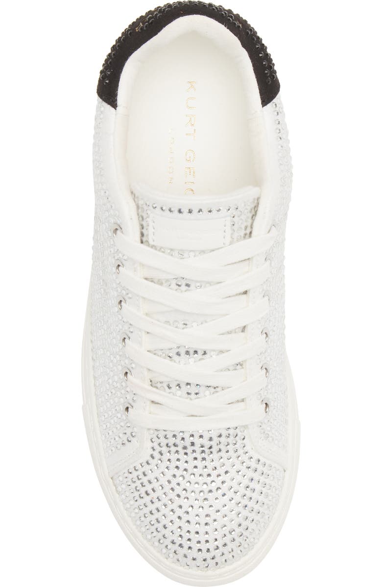Kurt Geiger London Laney Crystal Platform Sneaker, Alternate, color, White