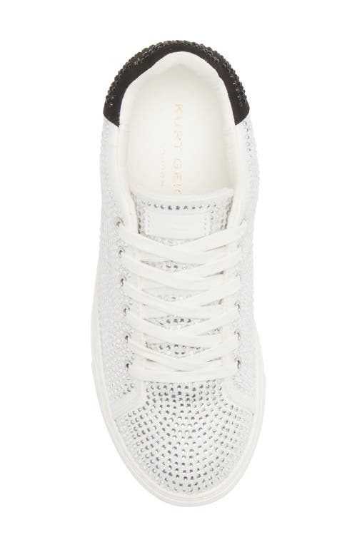 Kurt Geiger London Laney Crystal Platform Sneaker In White