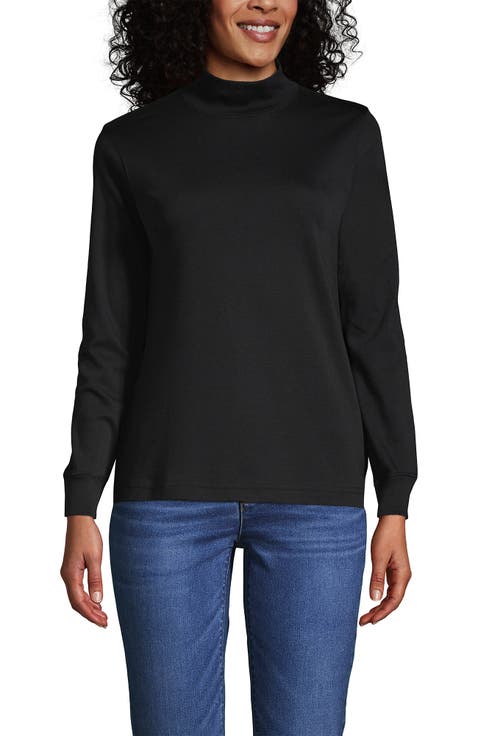 Long Sleeve Supima Mock Turtleneck