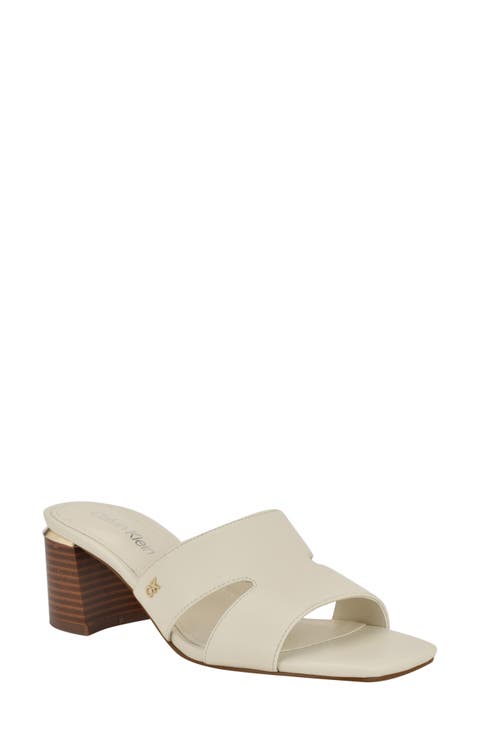 Valery Block Heel Slide Sandal (Women)