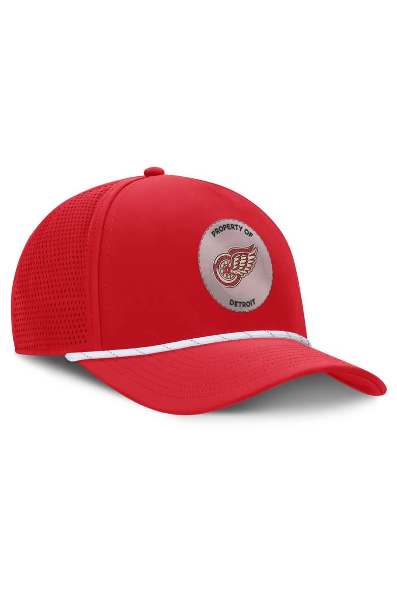 Men's Fanatics Red Detroit Red Wings Centennial Pinched Front Adjustable Hat, Alternate, color, Red