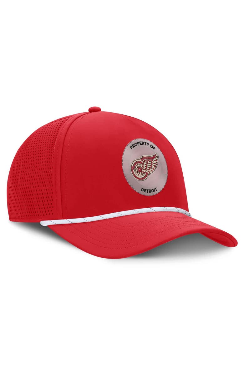 FANATICS Men's Fanatics Red Detroit Red Wings Centennial Pinched Front Adjustable Hat, Alternate, color, Red
