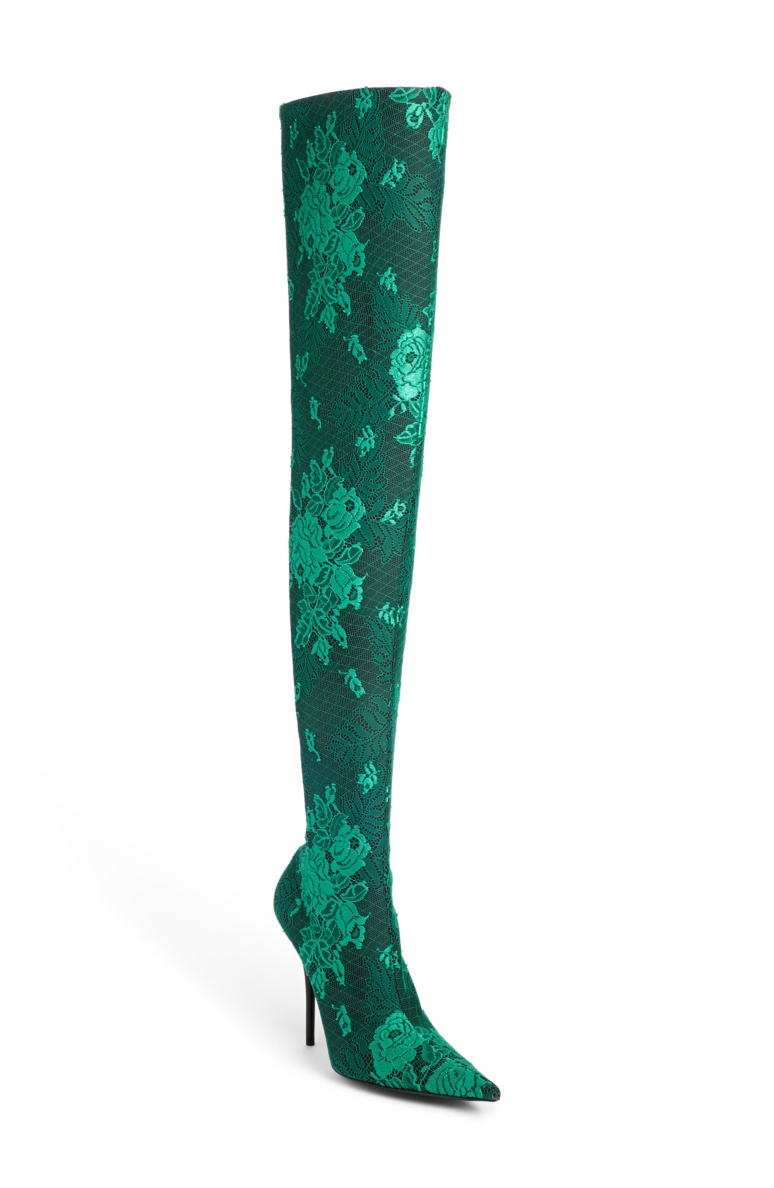 Thigh High Boot, Main, color, GREEN