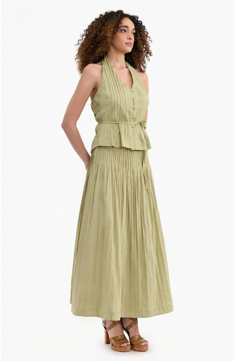 Rebecca Taylor Marianne Halter Top, Alternate, color, Pale Sage