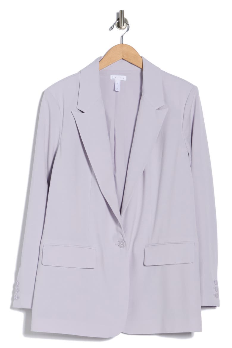 Oversize Peak Lapel Blazer, Alternate, color, PURPLE EVENING