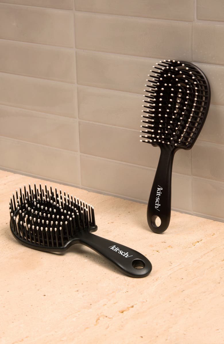 Kitsch Mini Detangling Flexi Brush, Alternate, color, Black