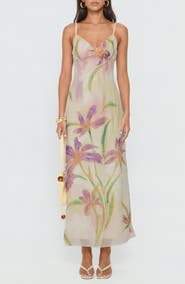 Princess Polly Isakaia Floral Beaded Maxi Dress