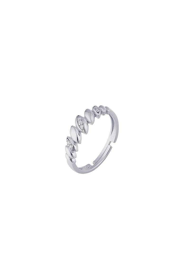 Lined Stones Marquise Sterling Silver Ring, Main, color, Silver