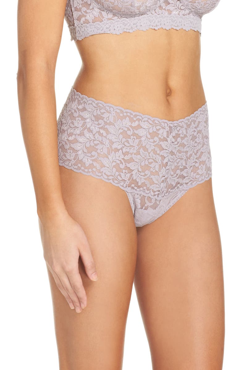 Hanky Panky Retro High Waist Thong, Alternate, color, 