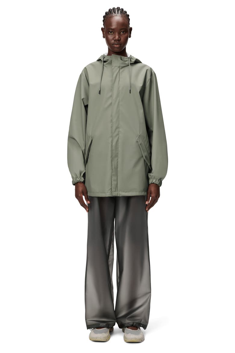 Fishtail Hooded Waterproof Rain Jacket, Alternate, color, DRIFT