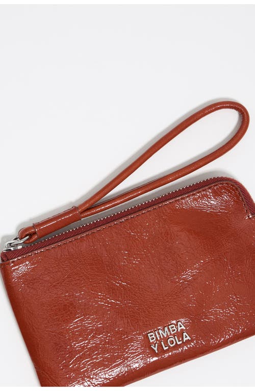Bimba Y Lola Small Leather Coin Purse In Orange
