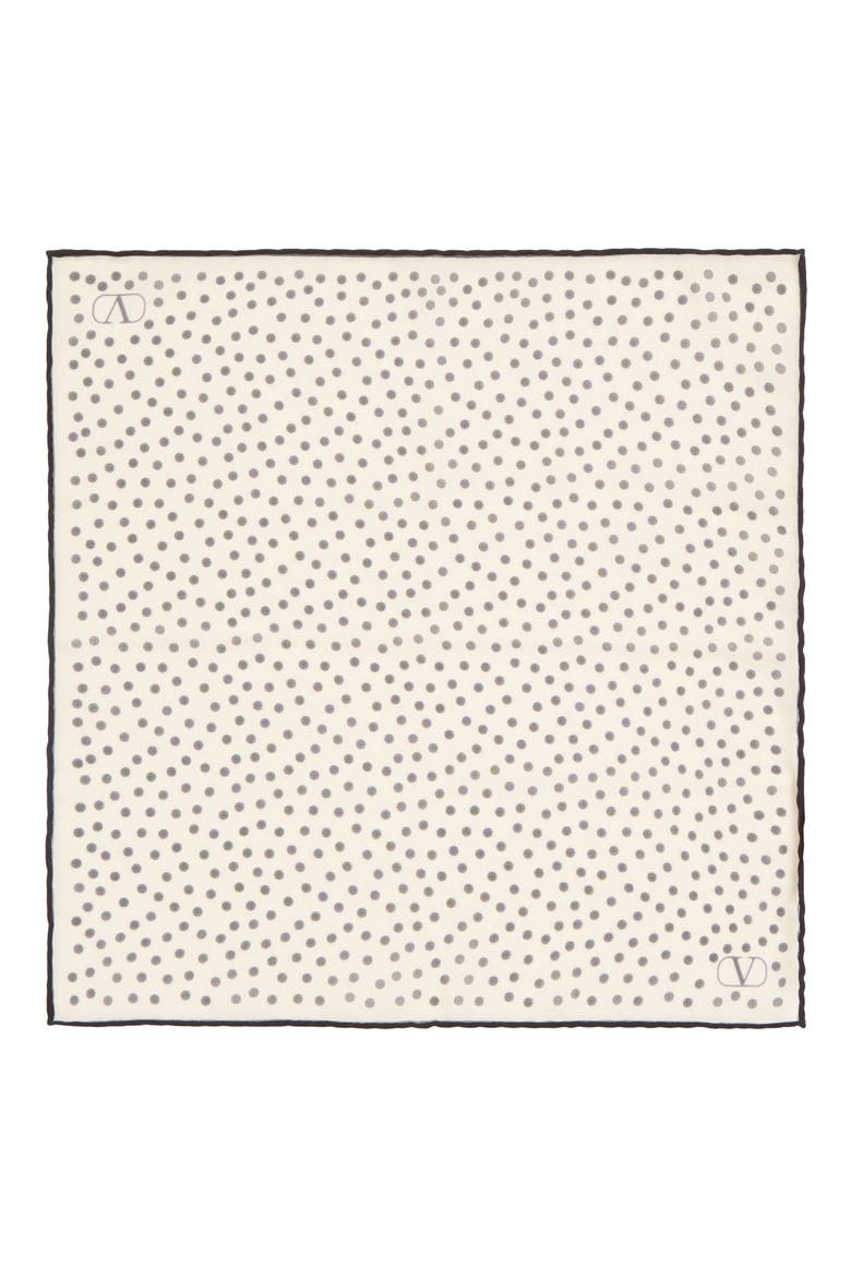 Qulitie 67 Square Silk Scarf, Alternate, color, BIANCO/ BLUE