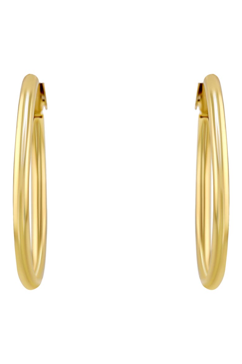 Slim Hoop Earrings, Alternate, color, GOLD