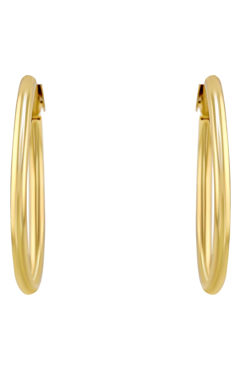 AMERICAN EXCHANGE Slim Hoop Earrings, Alternate, color, Gold