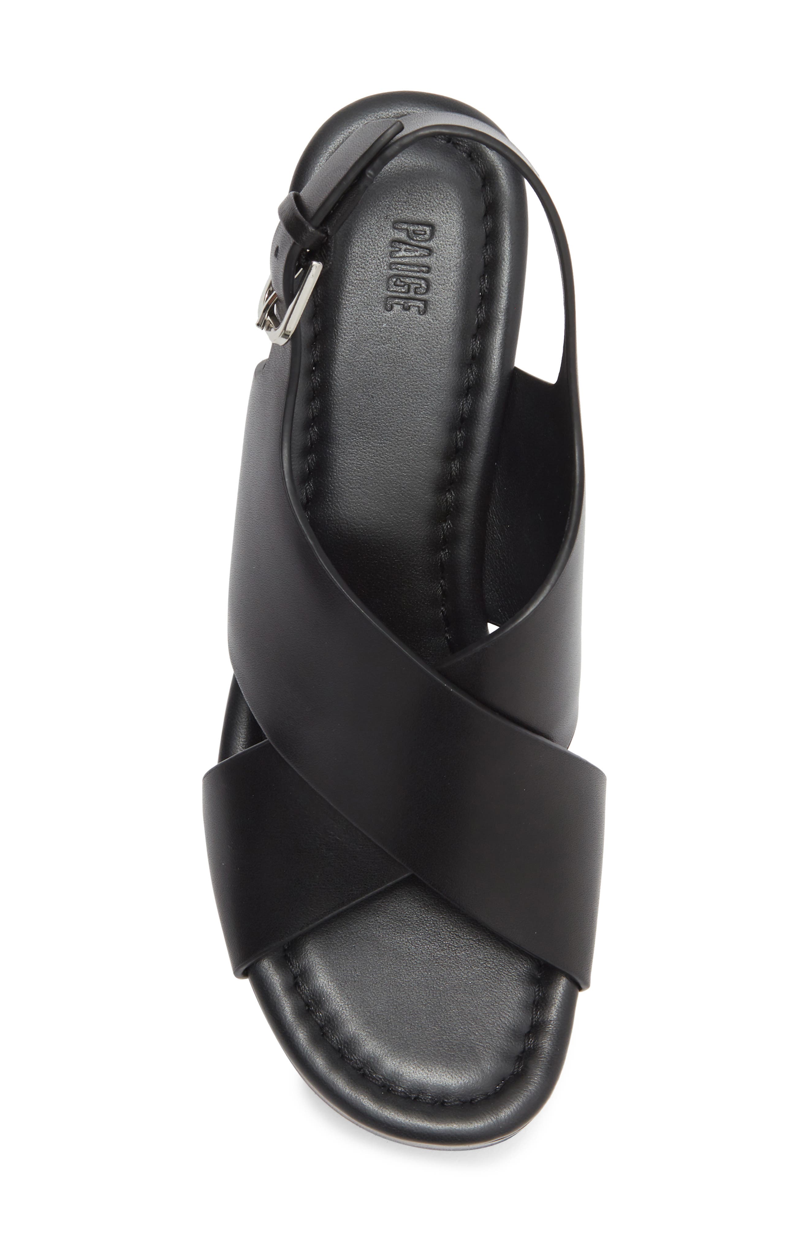 PAIGE Reid Slingback Platform Sandal, Alternate, color, Black