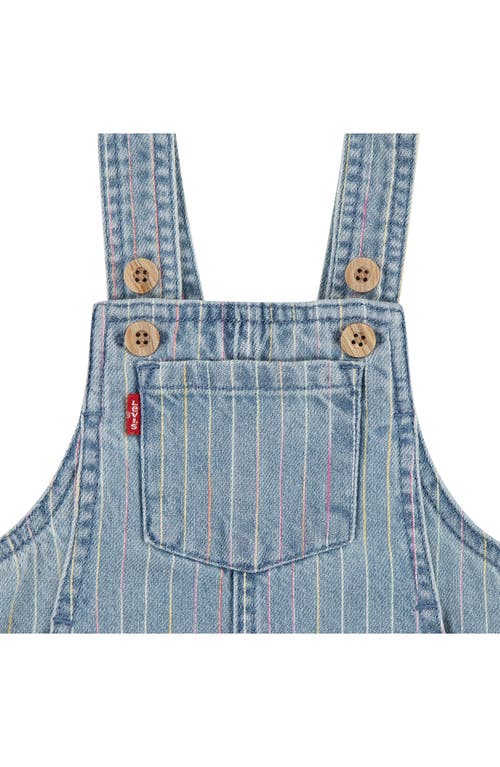 LEVI'S LEVI'S RAINBOW STRIPE DENIM OVERALLS 