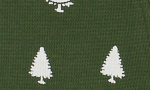 L'ovedbaby Holiday Print Fitted One-piece Organic Cotton Footie Pajamas & Hat Set In Green