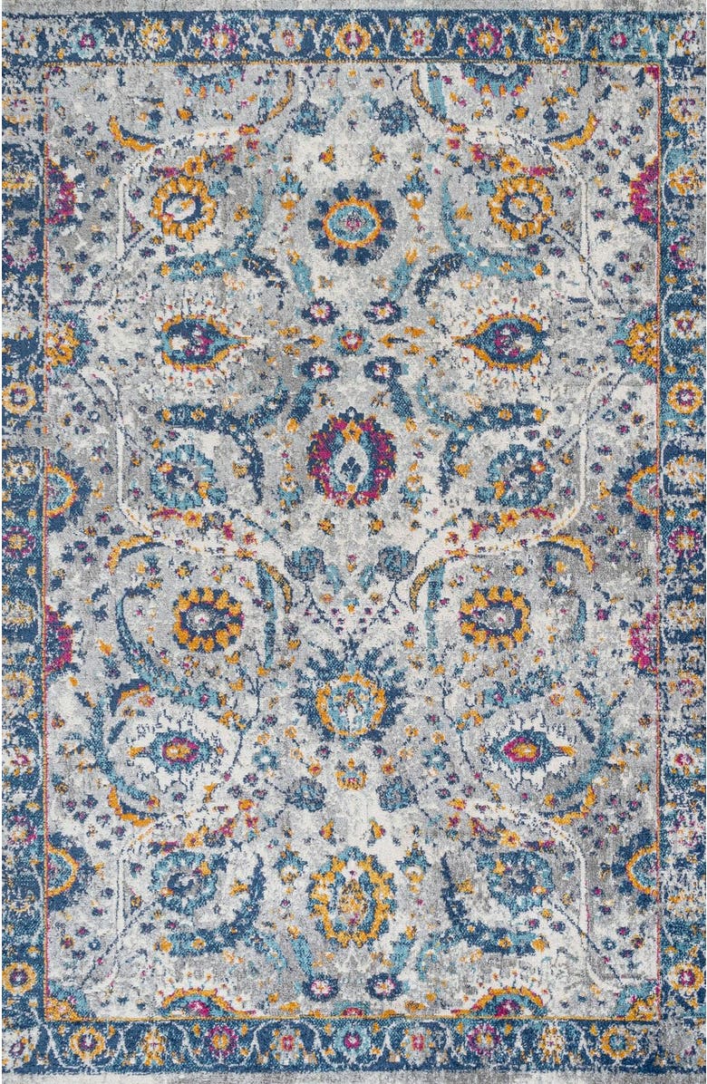JONATHAN Y Izil Modern Persian Area Rug, Main, color, Light Gray/Blue